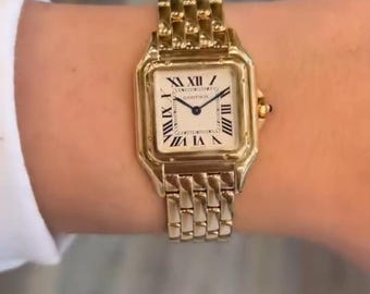 Cartier Midsize Panthère Watch in 18k Yellow Gold