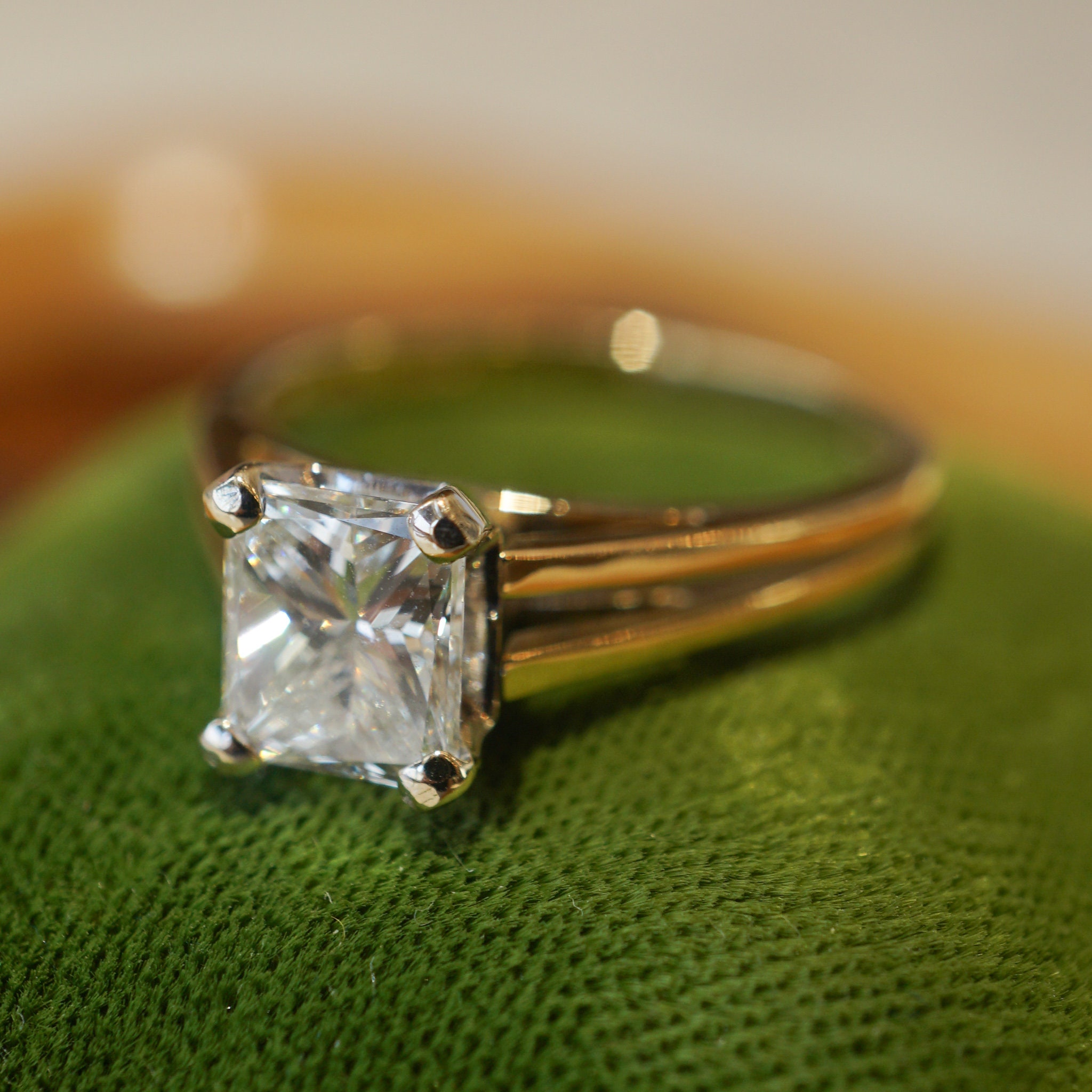 Princess cut hotsell split shank