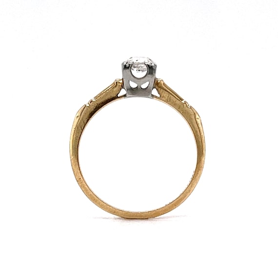 1/4 Carat Retro Solitaire Diamond Engagement Ring… - image 6