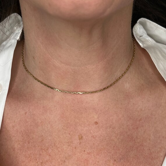 15 inch gold choker necklace deals