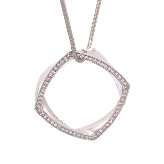 Frank Gehry Torque Tiffany & Co. Necklace in 18k Whit… Gem