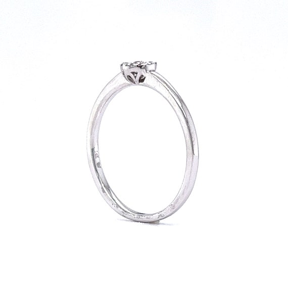 Diamond Pave Stacking Ring in 14k White Gold - image 5