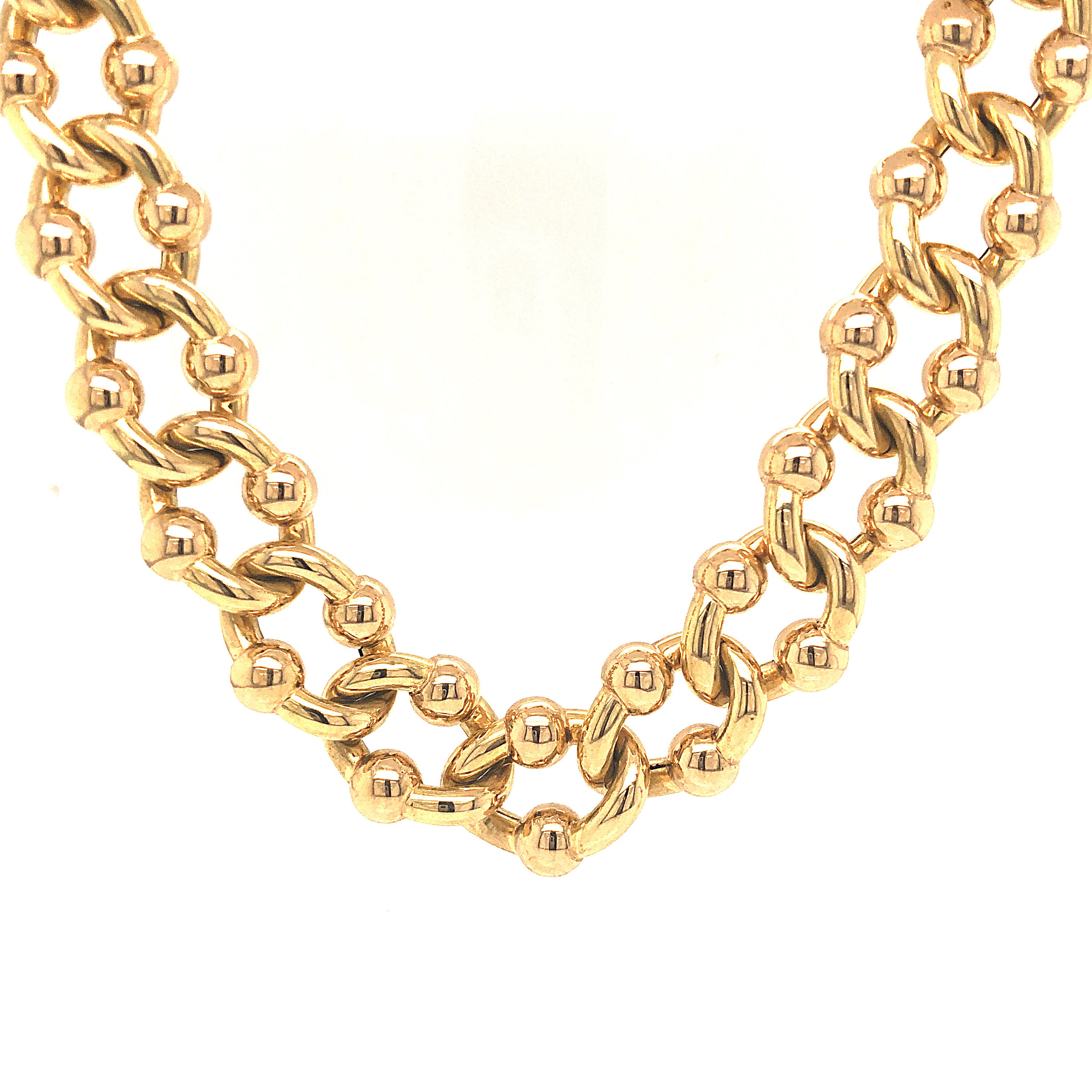 Necklace and Bracelet Set in 18k Yellow Gold Etsy Australia