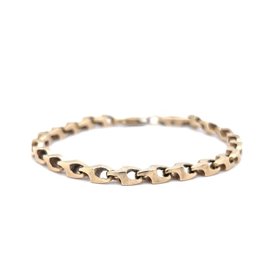 Men's Geometric Link Bracelet in 14k Yellow Gold - image 6