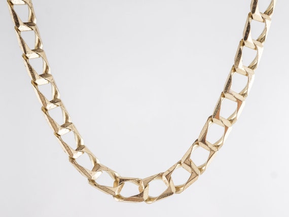Heavy Chain Link Necklace in 14k Yellow Gold - image 6