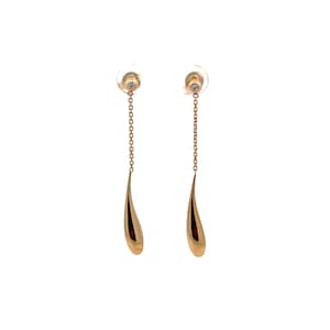 Diamond Dangle Earrings in 14k Yellow Gold