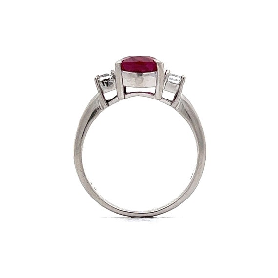 2.78 Oval Cut Ruby & Diamond Accent Engagement Ri… - image 6