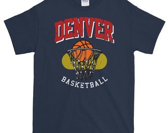 Vintage Denver Basketball Short-Sleeve T-Shirt