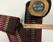 Vintage Stripes Taffeta Ribbon. Martin Fancy Taffetas Ribbons, Rayon Silk Ribbons. Sold by the Yard.4 3 4 Wide.