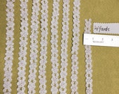 4 Yards of Sequin Flower Trims. Motif, Weddings, Accessories, Head Piece.