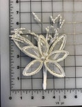Pearl Flower Boutonniere. White Groom Boutonniere,Couture look Weddings Groomsman, Flower Boutonniere.