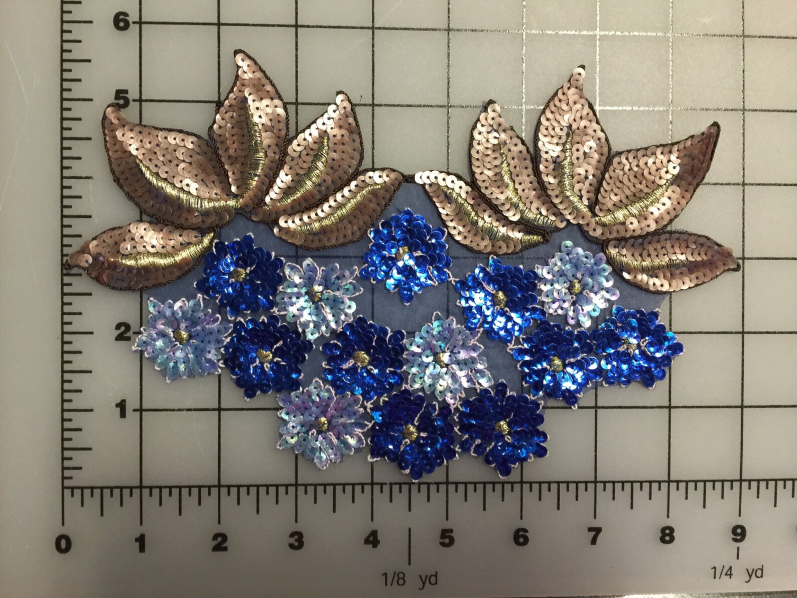 1 Sequins Floral Sequin Appliqué Costumes Trims DIY Supply Etsy