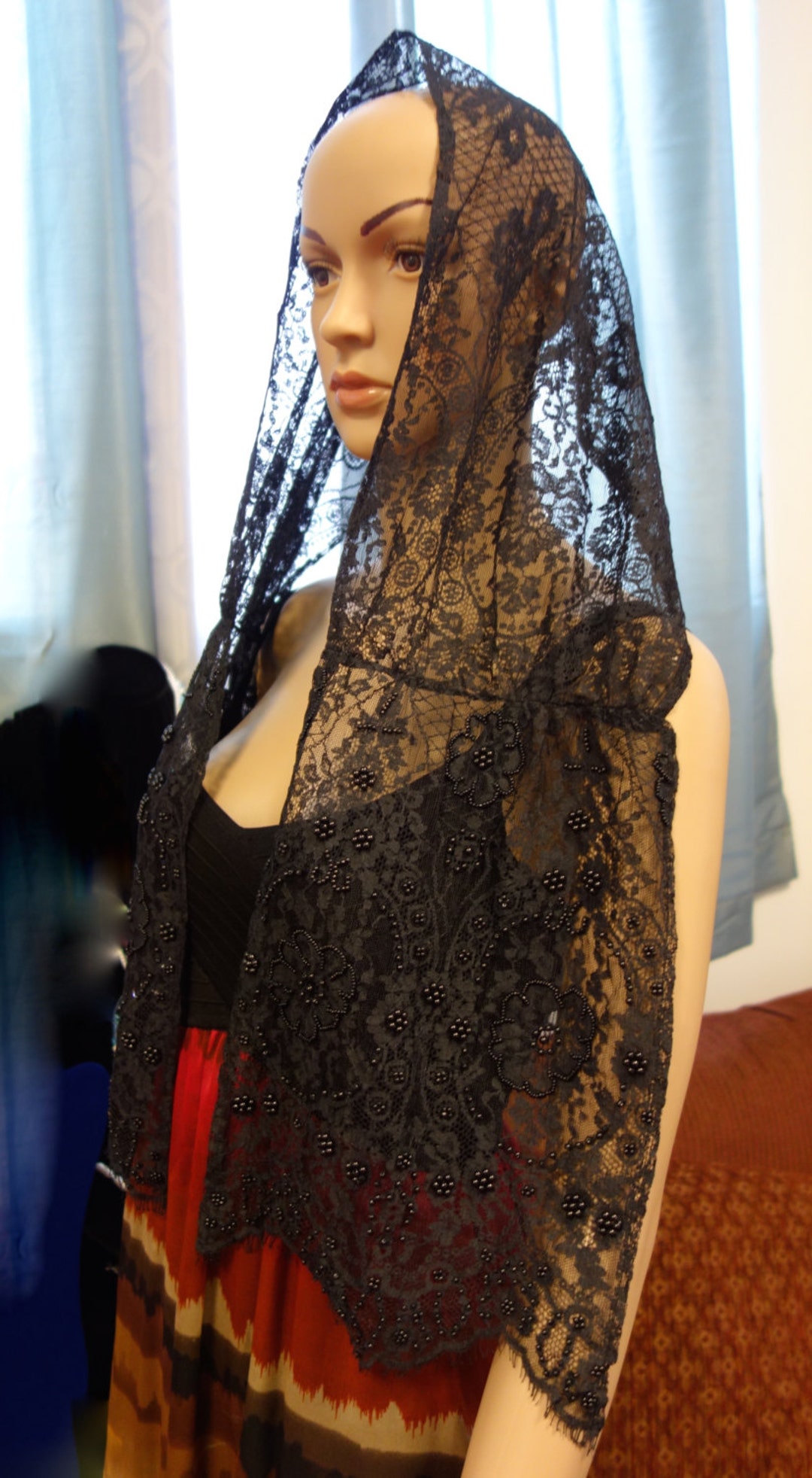 beaded evening shawl