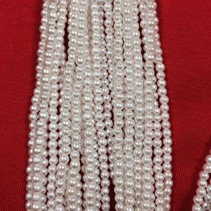 Vintage Hong Kong Pearl 3mm White. Made in Hong Kong. Pearls - Etsy