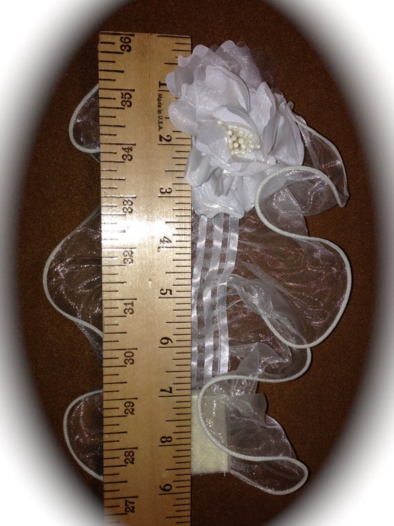 Corsage - Antique Organza Roses Wedding or Prom C… - image 2