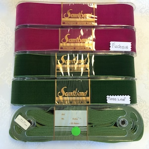 Samtband Dunkelgrün 0,6cm X 9,2m - Luxus Velvet Band Für Geschenke & Dekoration