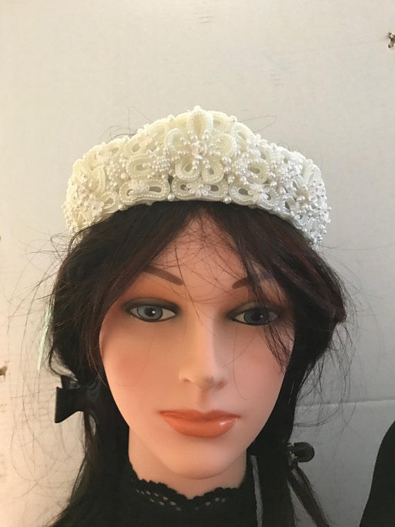 Pearl Beaded Tiara. Weddings Accessories, Hair Ac… - image 4