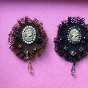 Felt Flower Brooch,Brown Brooch,Felt Jewellery, Lace Flowers, Felted Brooch.Made in France