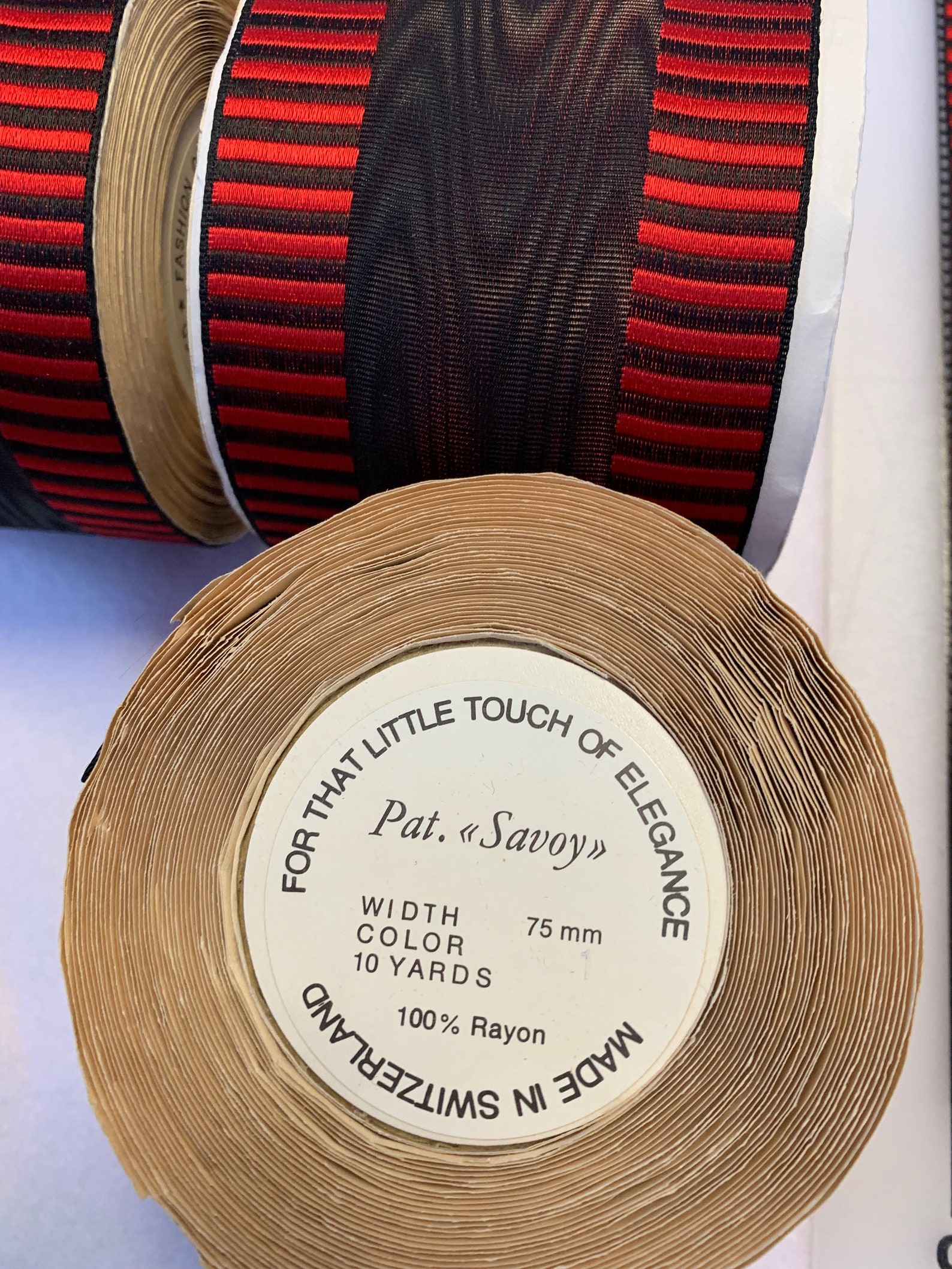 Vintage Grosgrain Ribbon. Millinery Grosgrain. Sold by the Yard. Made ...