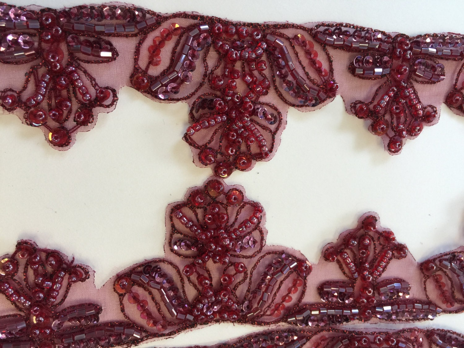 Beaded Sequin Embroidery Ribbon Lace Trim.pearl Beaded Lace Etsy