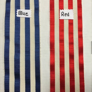 Vintage French Striped Ribbon, Made in France, Sold by the Yard. 3 inches wide