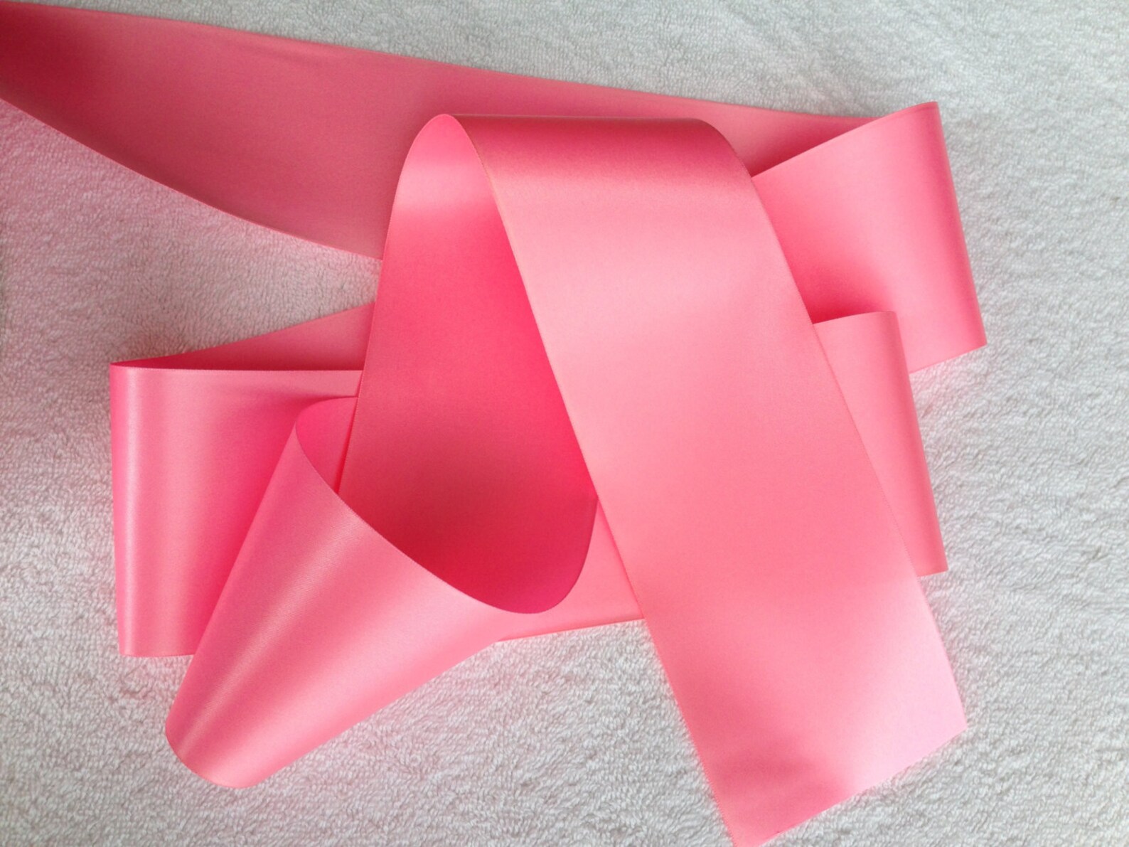 Pink Double Face Satin Ribbon 3 Inches Sold by the Yard [s] Made in ...