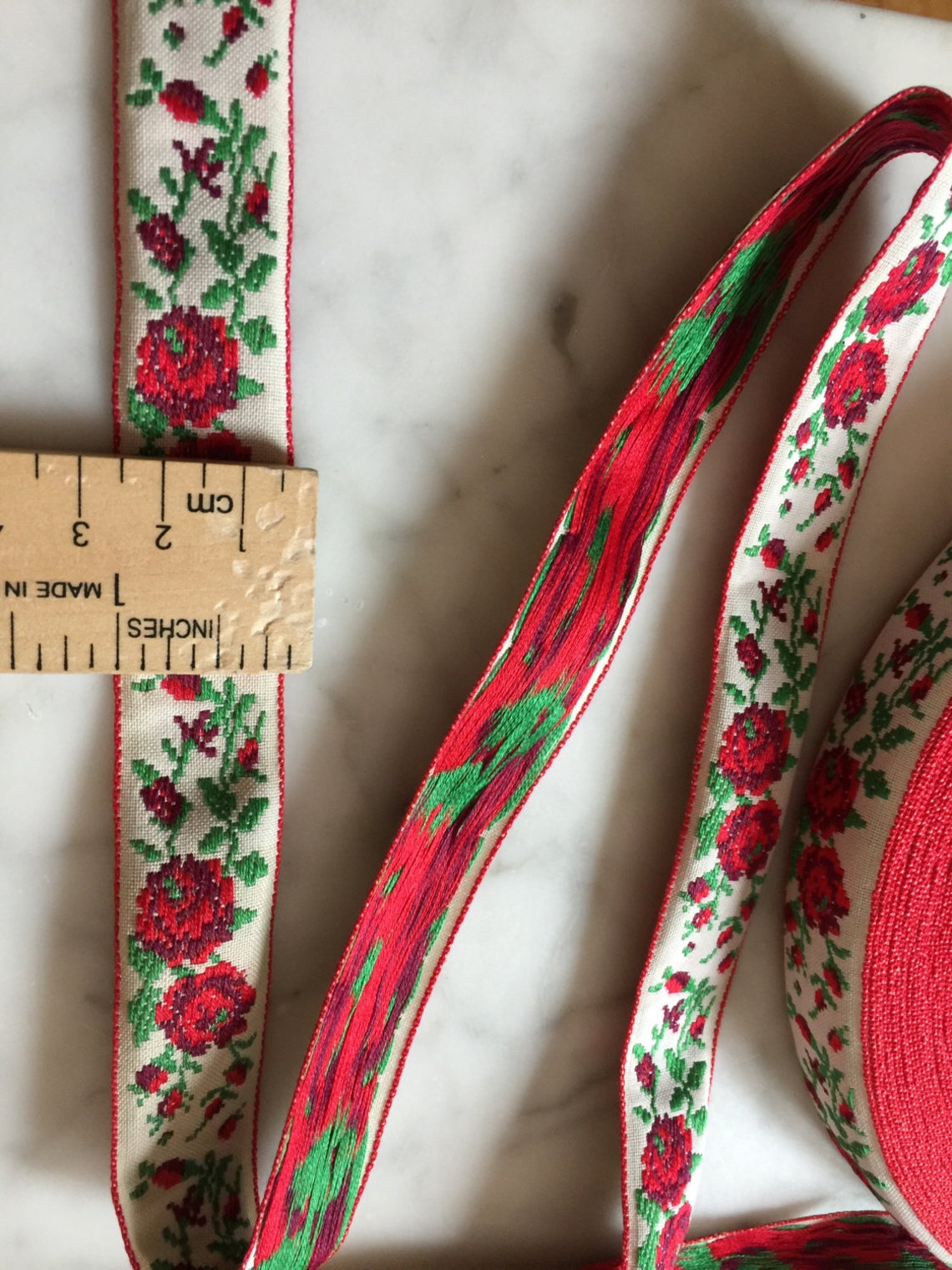 Vintage Jacquard Floral Ribbon Collection. Sold by the Yard. 1 Etsy UK