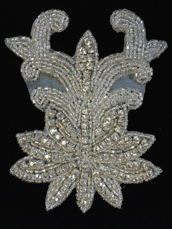 1 Crystal Rhinestone Motif, Appliqué, Rhinestone Appliqué, Crystal Appliqué.