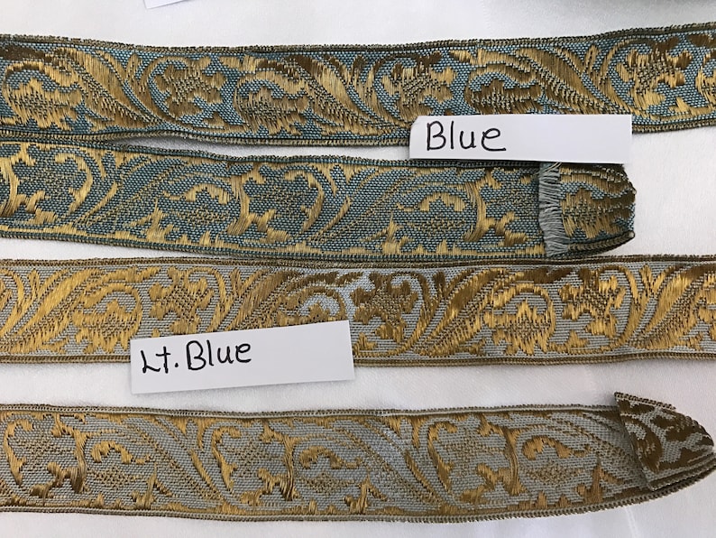 Woven Metallic Trim. Sold by the Yard. Antique Metallicmetal Etsy