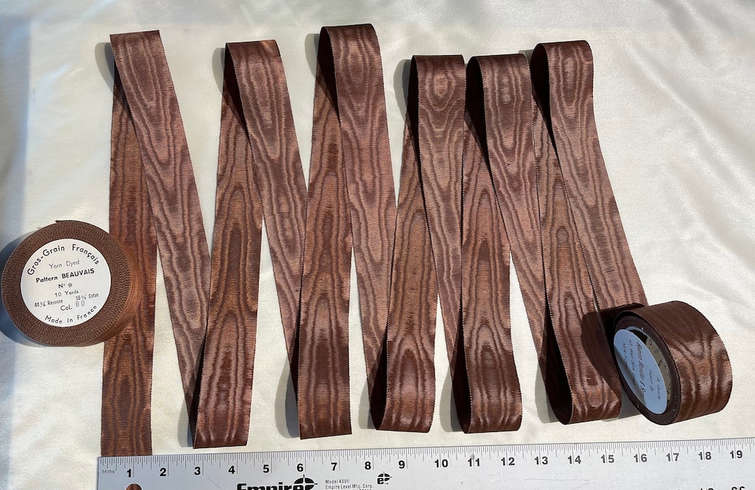 Beautiful Sawtooth Edge Moire Grosgrain Ribbon.petersham, Hatband ...