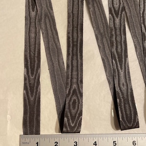 Antique Moire Gros Grain Ribbon. Sold by the Yard. Petersham, Hatband ...