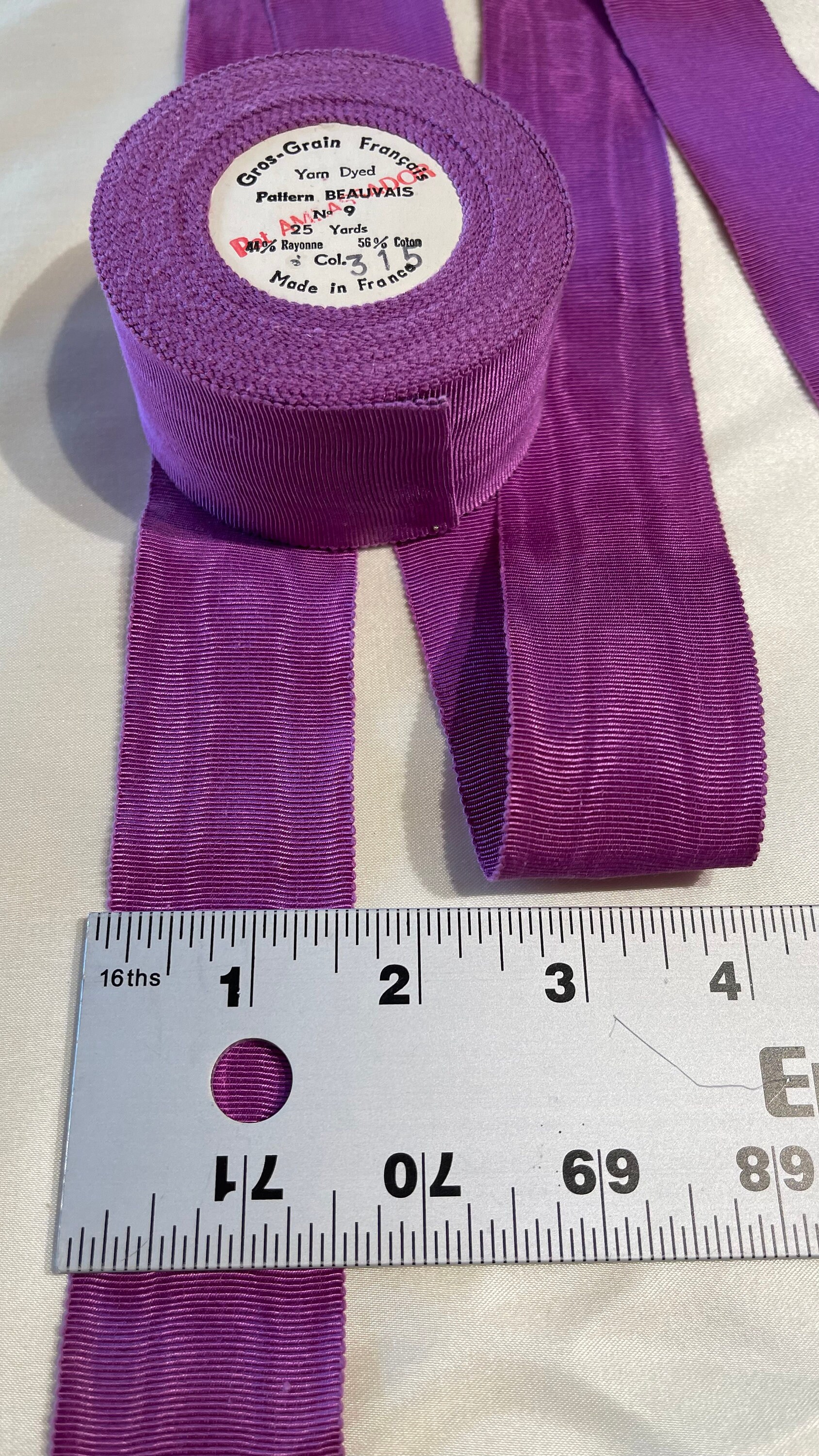 Moire Gros Grain Ribbon. Petersham, Hatband, Millinery, Belting Ribbon ...