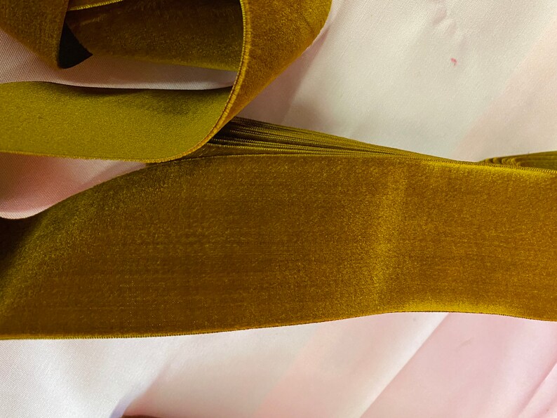 Vintage Swiss Velvet Ribbon. Sold by the Yard. Made Etsy