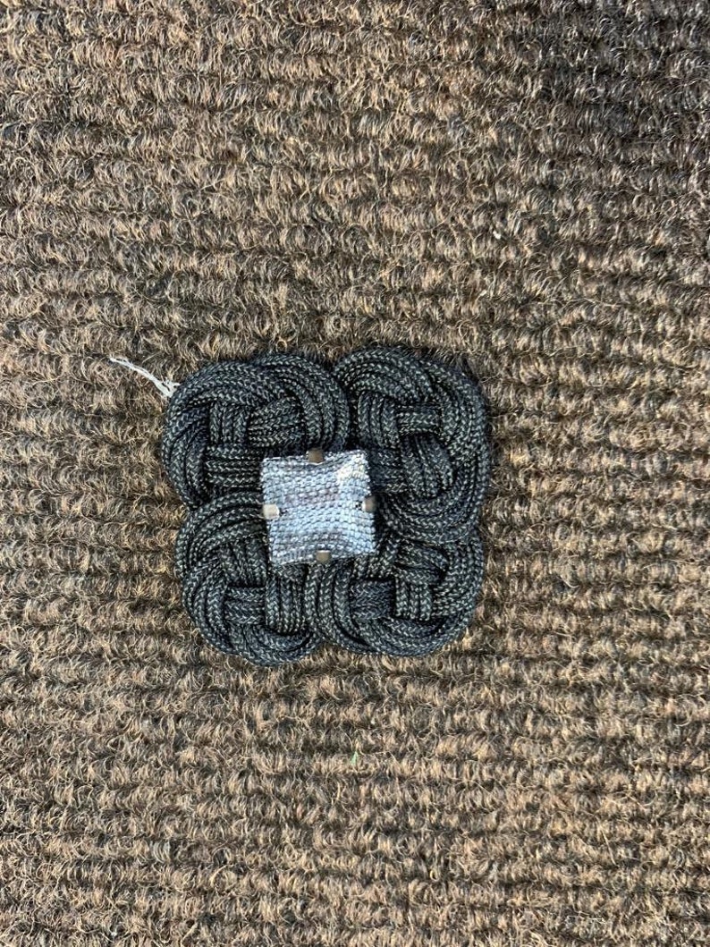 1 Black Crystal Appliqu\u00e9 Sew-on Patch Glue on Patch.