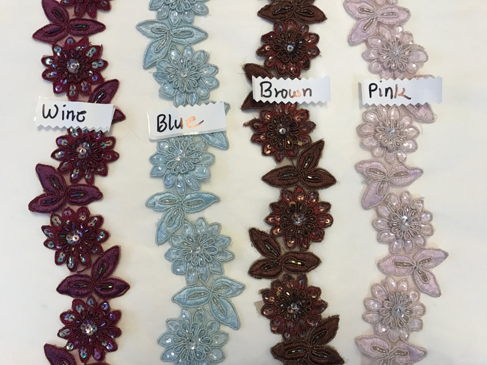 Beaded Sequin Embroidery Ribbon Lace Trim.pearl Beaded Lace Etsy