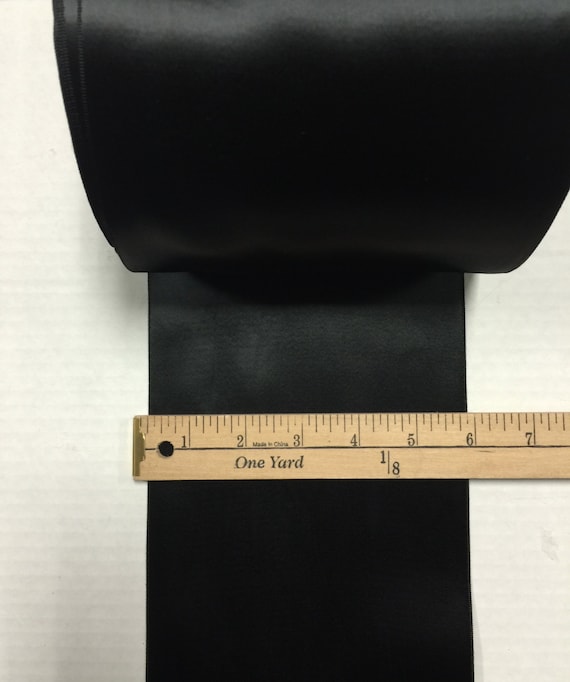 Black Satin Ribbon 2 Inch