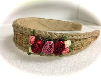 Brown Natural Colour Bamboo Headband.