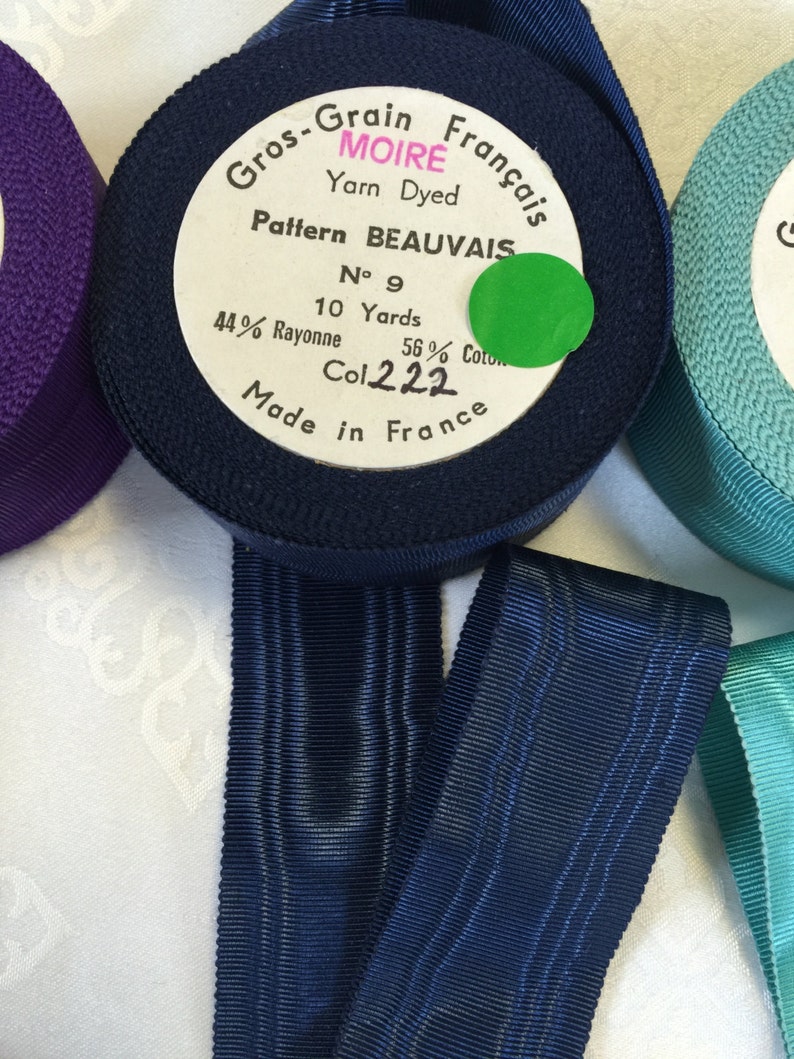 Gros-grain Moire Red Ribbon. Rayon/cotton. Moire Ribbons, Moire ...