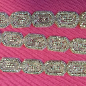 38 Inches Long Inches Long Rhinestone Crystal AB. Motif, Jewellery, Headband,Rhinestone Flexible, Rhinestone,Rhinestone Trims