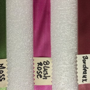 Vintage Ribbons.10 Yards of Double Faced Satin Ribbons, 7/8” Wide, Made in Taiwan. image 5