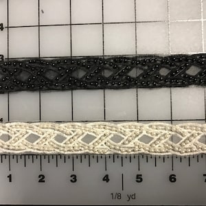 Beaded trim.Beaded Trims, Doll Trims,Costumes, Home Decor, Motifs. Sold by the yard.