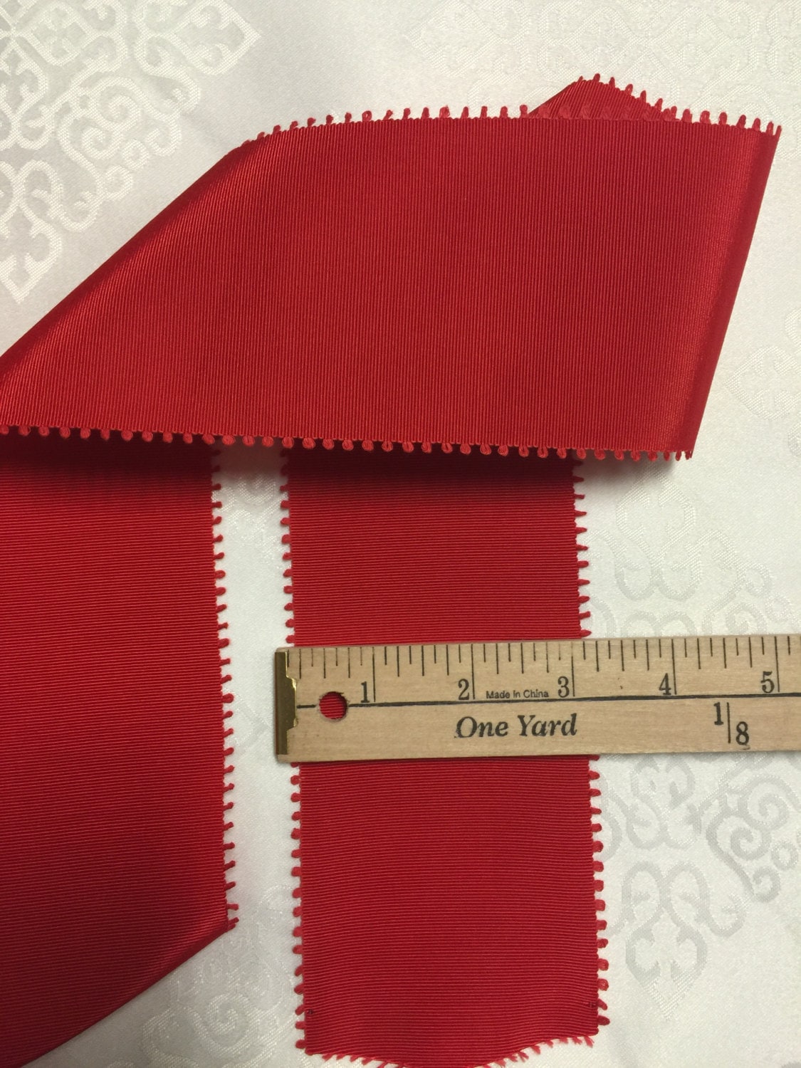Vintage Grosgrain Ribbon.millinery Grosgrain. Sold by the Yards. Red ...