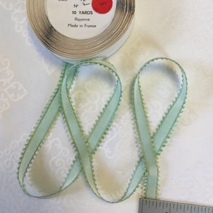 10 Yards of Vintage Picot Edge Rayon.Narrow Picot,Picot Edge Rayon,Picot Trim. Made in France.