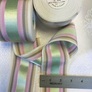 Vintage Gros Gain Ribbon. Made in France.Grosgrain,Ribbon ,Trim,Vintage Grosgrain,Rayon Millinery,Petersham Grosgrain. Sold by yard