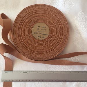 5 yards van Petersham Grosgrain 1" antiek vintage lint. Gemaakt in Frankrijk. Petersham Ribbon, modevak Petersham. Hoedenlinten
