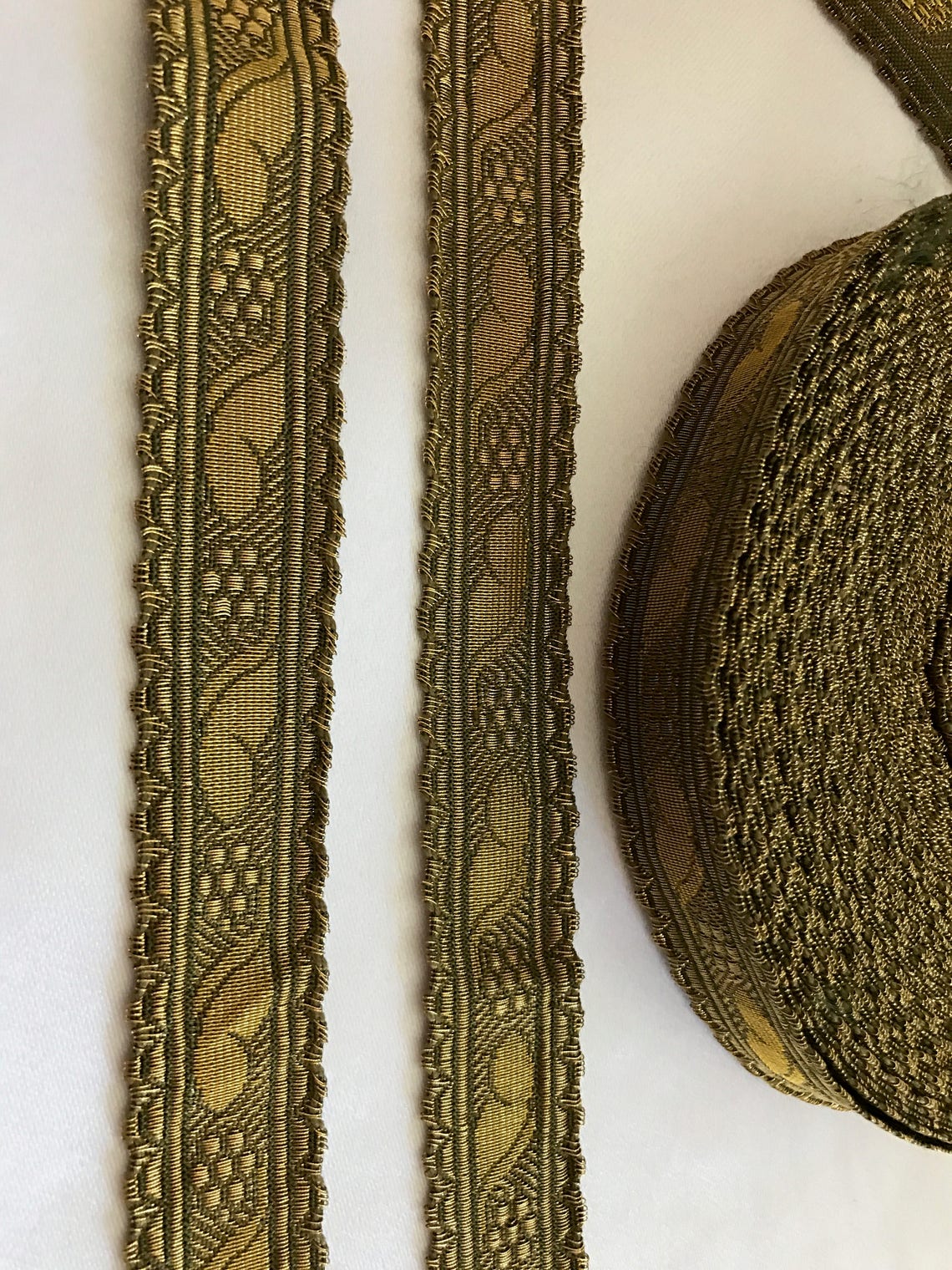 Vintage Metallic Lace Trims. Made in Germany. Vintage Etsy