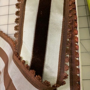 Stripe Ribbon. It is made in France. Sold by the yard. Vintage French Velvet.