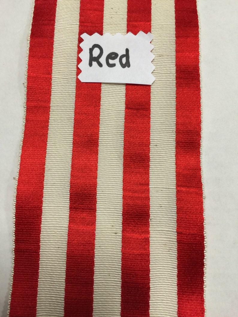 French Word Ribbon Vintage French Striped Ribbon, Made in France, Sold by the Yard. 3 ...
