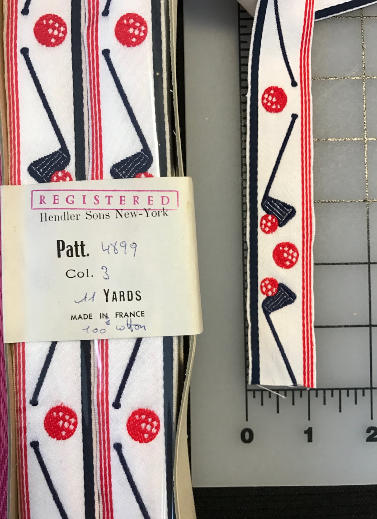 Vintage Gold Club Ribbon Jacquard Nautical Ribbon. Sold by - Etsy