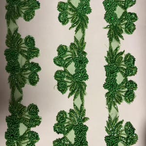 Beaded trim. Beaded trims.Beaded Trims, Doll Trims,Costumes, Home Decor. Motifs. Sold by the yard.